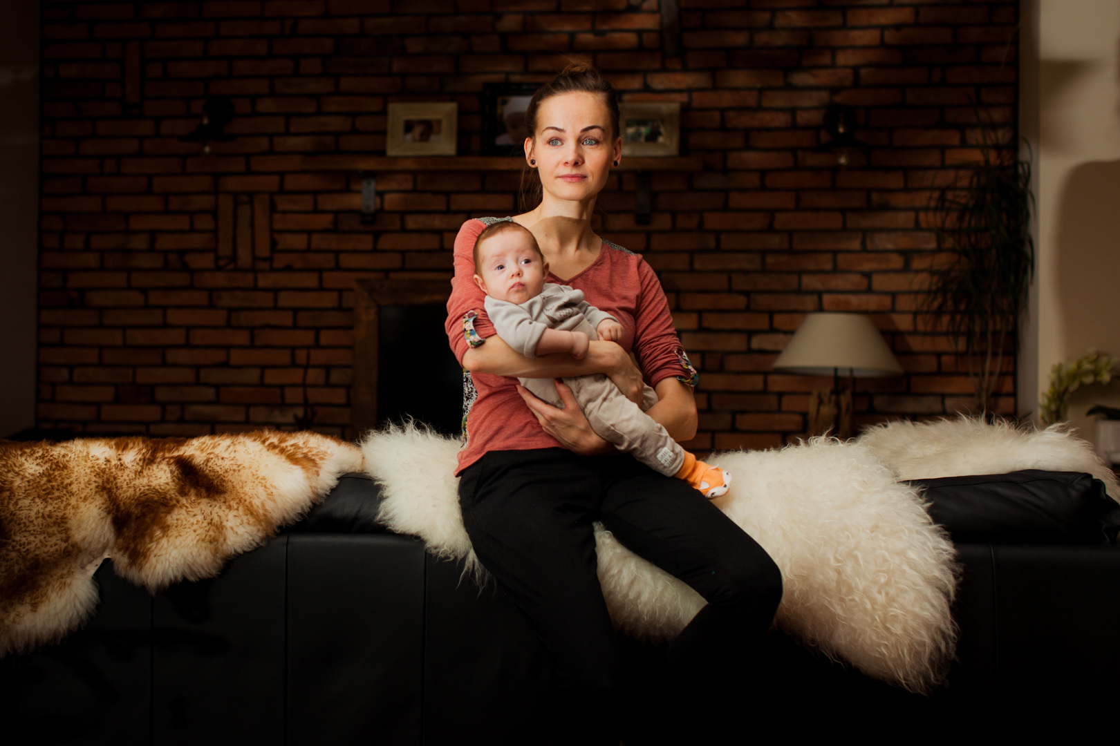 Matka z córką Portret Fotografia rodzinna