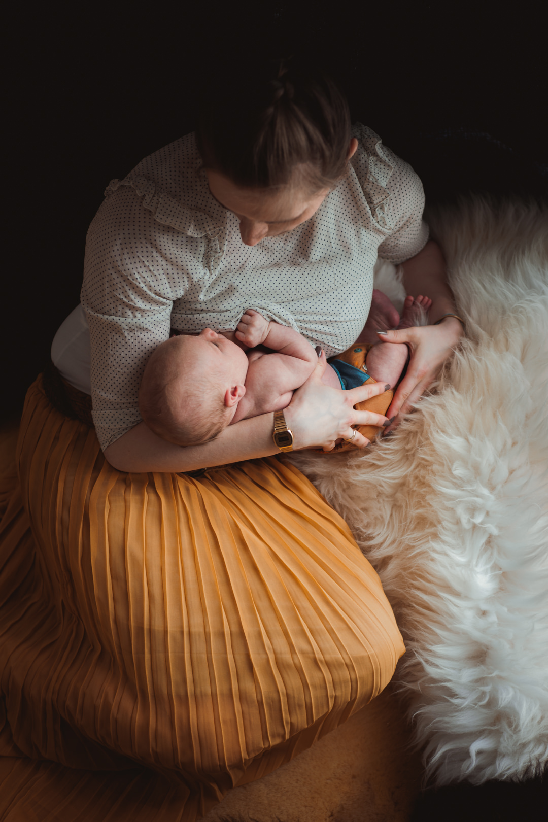 Portret matki karmiącej. Fotografia rodzinna Białystok. Patrycja i Augustyn